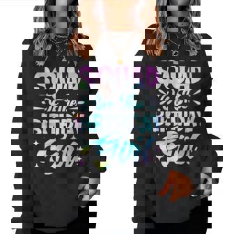 Squad Of The Birthday Girl Tie Dye Party Family Women Sweatshirt - Thegiftio