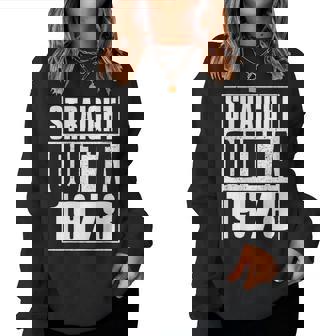 Straight Outta 1978 Womenintage 1978 Birth Of Birthday レディーススウェットシャツ - Kawaiitshirt