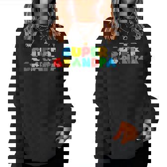 Super Proud Grandpa Present Matching Grandma Mom & Dad Women Sweatshirt - Thegiftio