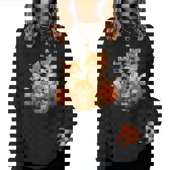 Süßer Fuchs Mit Mama & Papa Sweatshirt Frauen - Seseable