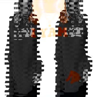 My Sweet Potato Is Pregnant Matching Couples Fall Pregnancy Women Sweatshirt | Mazezy