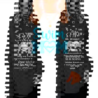 Swim Mom Definition Swim Mama Swimming Mom Of A Swimmer Mom Women Sweatshirt | Seseable FR