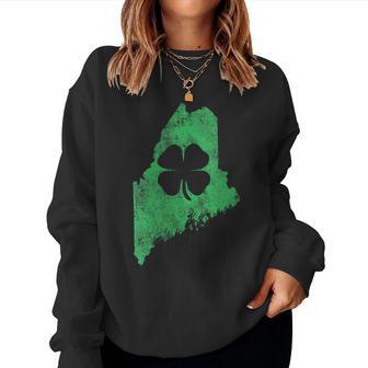 T Patrick's Day Me Maine Trèfle Irlandais Paddyert Sweat-shirt pour femme - Cadeauxyz