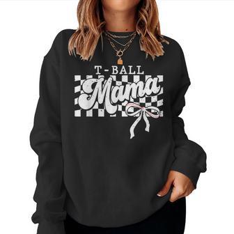 Tball Mom Ball Mama Women Sweatshirt - Seseable