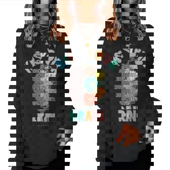 Teacher Life Besa Tu Cerebro Estudiantes Clase Flores Sudadera Mujer - Regaloses