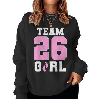 Team Girl 2026 Gender Reveal Baby Announcement Matching Women Sweatshirt - Thegiftio UK
