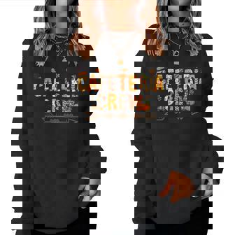 Thankful Lunch Squad Cafeteria Crew Fall Autumn Thanksgiving Women Sweatshirt | Mazezy