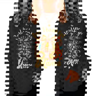 Thankful Mama Coquette Bow Leopard Pumpkin Sunflower Women Women Sweatshirt | Mazezy
