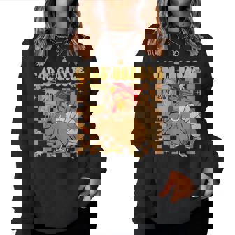 Thanksgiving Nurse Code Gobble Turkey Rn Cna Nurse Women Sweatshirt - Thegiftio