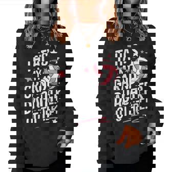 Thats My Granddaughter Out There Volleyball Grandma Proud Women Sweatshirt | Mazezy