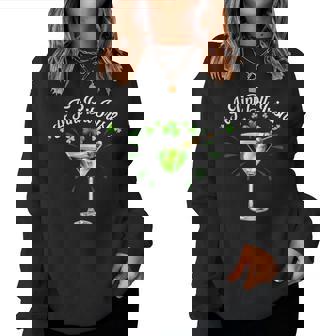 A Tiny Bit Irish Lucky Irish Girls St Patrick's Day Womens Women Sweatshirt - Thegiftio