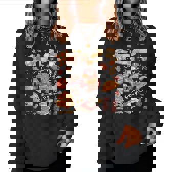 Tis The Season Pumpkin Autumn Fall Y'all Leaves Thanksgiving Women Sweatshirt | Seseable CA