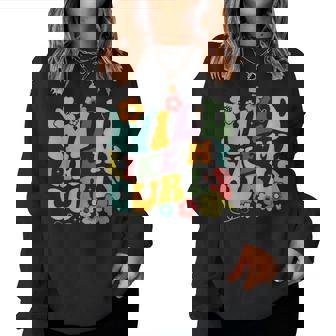 Toddler Girls Wild Like My Curls Curly Hair Groovy Women Sweatshirt - Thegiftio