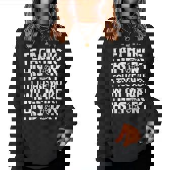 History Teacher Appreciation Teachingocialtudies レディーススウェットシャツ - Kawaiitshirt