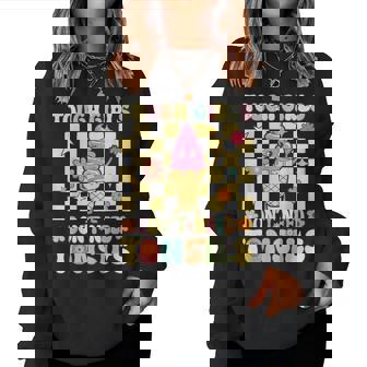 Tough Girls Don't Need Tonsils Removal Surgery Tonsillitis Women Sweatshirt | Mazezy