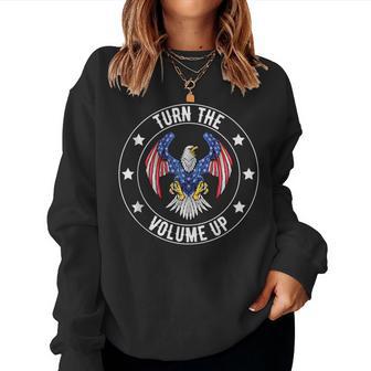 Turn The Volume Up Women Women Sweatshirt - Thegiftio UK