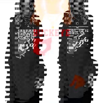 Us Cities Buckeye Girl Ohio Home Heart State Women Sweatshirt - Monsterry