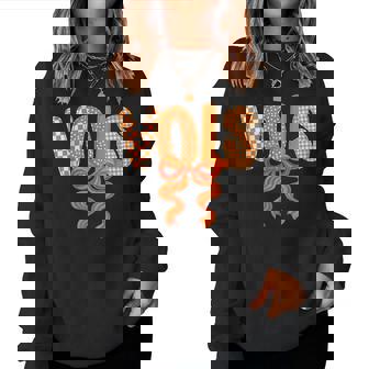 Vintage Classic 90'S Vols Orange Coquette Bow Men Women Sweatshirt | Seseable CA