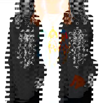 Vintage Horse Racing Derby Horse Women Sweatshirt | Seseable CA