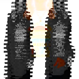 Vintage March 1976 Old 50Th Birthday Women Women Sweatshirt - Thegiftio