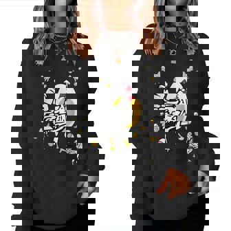 Vintage Roseanne Chicken Roseanne Rooster And Egg Women Sweatshirt - Thegiftio