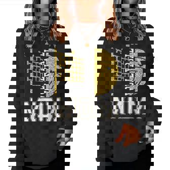 Volleyball Mom Game Day Volleyball Season Mama Girl Gold Women Sweatshirt | Mazezy