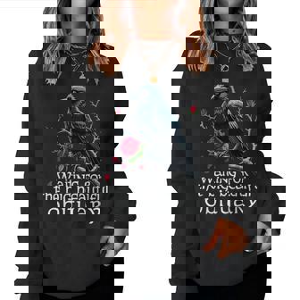 Waiting For The Big Beautiful Obituary Sarcastic Women Sweatshirt - Monsterry