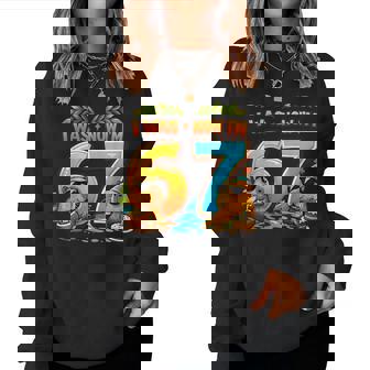 I Was 6 Now I'm 7 Birthday 67 Meme Capybara キッズ 男の子 女の子 レディーススウェットシャツ - Kawaiitshirt