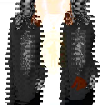 Wicked Elphaba Thropp Floral Silhouette Women Sweatshirt | Mazezy