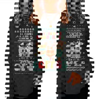 The Most Wonderful Time For A Coffee Women Sweatshirt | Mazezy