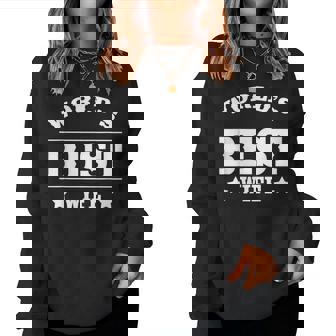 World's Best Wife 面白いウェディングギフトシャツ レディーススウェットシャツ - Kawaiitshirt