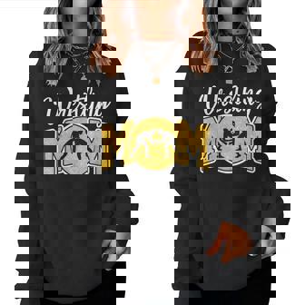 Wrestling Mom Wrestle Wrestler Parent Mother Mama Women Sweatshirt - Thegiftio