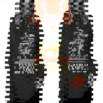 Wyoming Vintage 70S 80S Graphic Cool Nature Women Sweatshirt | Seseable FR