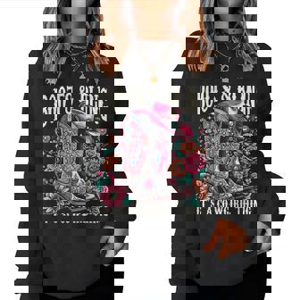 ブーツ Its Bling Cowgirl Thing Countryintage Western レディーススウェットシャツ - Kawaiitshirt