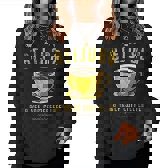 米寿祝い コーヒー好き 父 男性 女性 米寿 お祝い コーヒー コーヒー人生 88歳 おしゃれ レディーススウェットシャツ - Kawaiitshirt