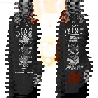 米寿祝い 犬 パグ サングラス 父 男性 女性 母 犬好き 米寿 お祝い 88歳 おもしろ おもろい 長袖tシャツ レディーススウェットシャツ - Kawaiitshirt