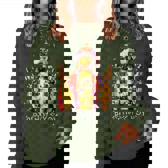 Birthday Boy Jesus Christian Christmas Jesus Birthday Women Sweatshirt - Thegiftio