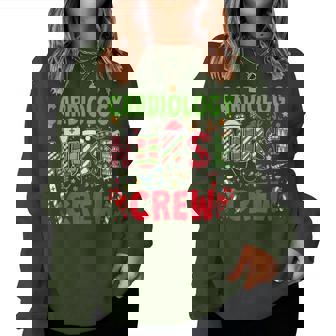 Cardiology Nurse Christmas Crew Xmas Nurse Pajama Women Sweatshirt - Monsterry