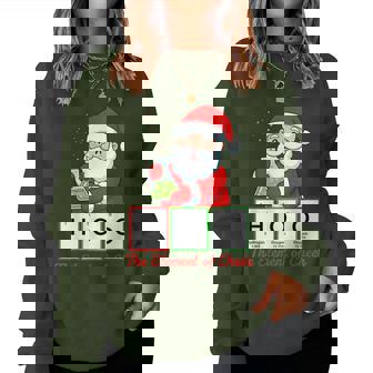 Chemistry Santa Element Of Cheer Christmas Science Teacher Women Sweatshirt - Thegiftio