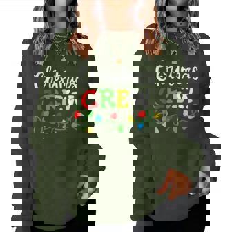 Christmas Crew Matching Family Festive Holiday Women Sweatshirt | Mazezy