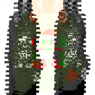 Christmas Crew Santa Matching Family Xmas Party Women Women Sweatshirt | Seseable CA