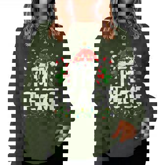 Christmas I Come In Peace Couple Matching Women Women Sweatshirt - Monsterry