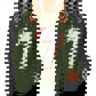 Christmas Themed Number 7 Sports Team Style Seventh Birthday Women Sweatshirt - Monsterry