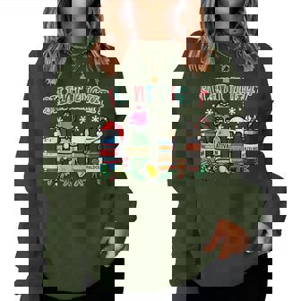 Christmas Nurse Silent Night Propofol Xmas Scrub Top Women Women Sweatshirt | Seseable CA