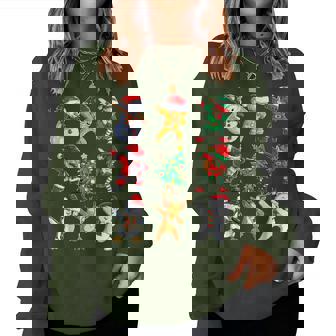 Christmas Squad Santa Dabbing Elf Family Matching Boys Girls Women Sweatshirt - Thegiftio