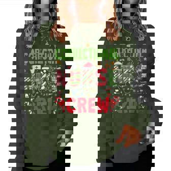 Correctional Nurse Christmas Crew Xmas Nurse Pajama Women Sweatshirt - Monsterry