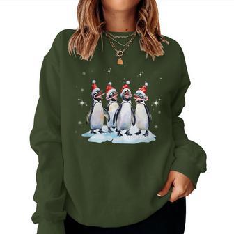 Cute Animal Christmas Holiday Penguin Accessories Girls Women Sweatshirt - Thegiftio