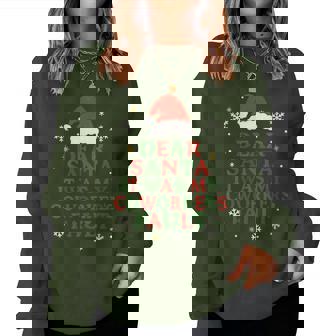 Dear Santa It Was My Coworker’S Fault Christmas Employee Women Sweatshirt | Mazezy