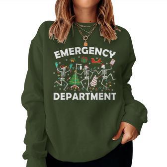 Emergency Department Christmas Nurse Er Nurse Women Sweatshirt - Thegiftio UK