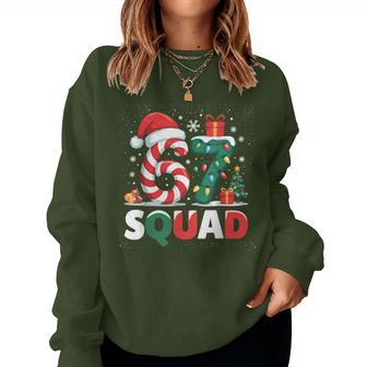 67 Meme Squad Xmas Six Seven Costume Boy Girl Women Sweatshirt - Thegiftio UK
